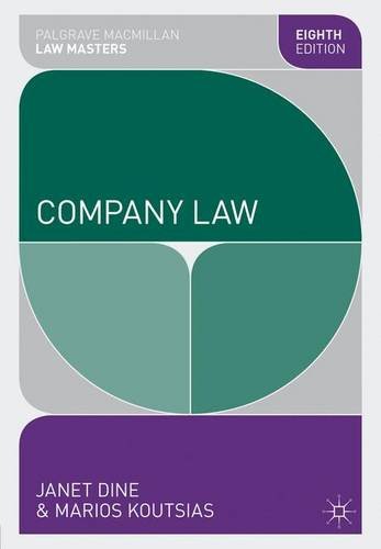 Company Law 8th Edition Janet Dine Marios Koutsias