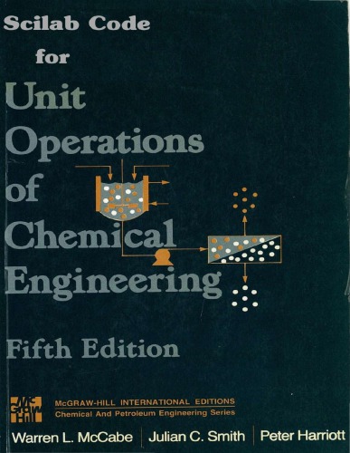 Scilab Code For Unit Operations Of Chemical Engineering 5th Edition Prashant Dave