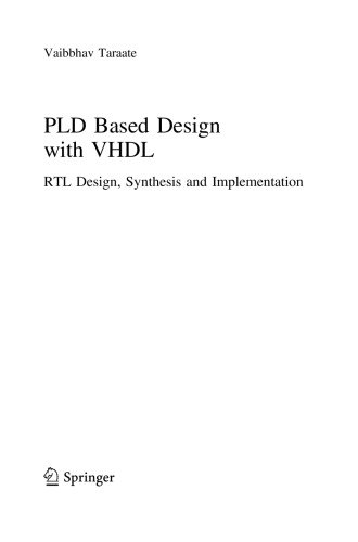Pld Based Design With Vhdl Vaibbhav Taraate