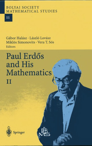 Paul Erds And His Mathematics Ii Gabor Halasz Laszlo Lovasz
