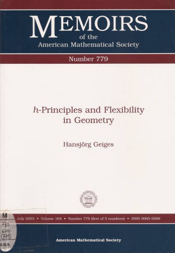 Hprinciples And Flexibility In Geometry Hansjrg Geiges