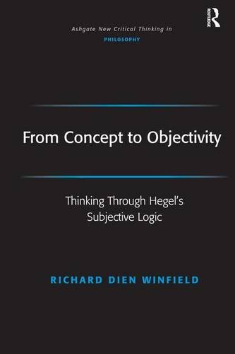 From Concept To Objectivity Thinking Through Hegels Subjective Logic New Edition Richard Dien Winfield