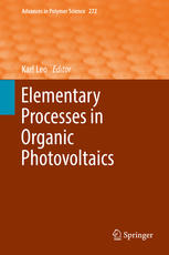 Elementary Processes In Organic Photovoltaics 1st Edition Karl Leo Eds