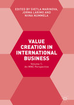 Value Creation In International Business Volume 1 An Mnc Perspective 1st Edition Svetla Marinova