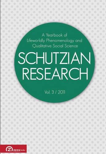 Schutzian Research Volume 3 1st Michael Barber Editor