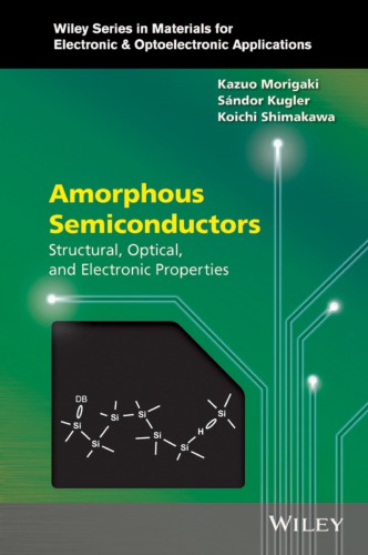 Amorphous Semiconductors Onlineausg Kugler Sndor Shimakawa