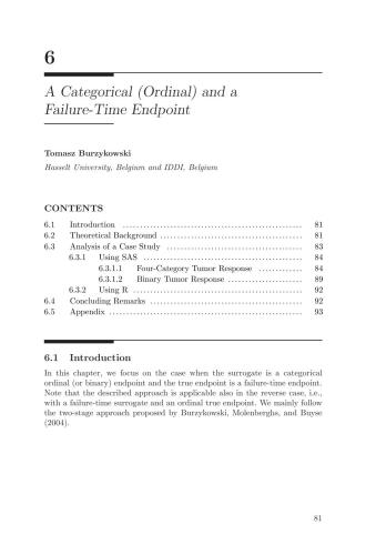 Applied Surrogate Endpoint Evaluation Methods With Sas And R Molenberghs