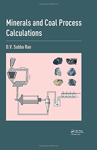 Minerals And Coal Process Calculations 1st Edition Subba Rao