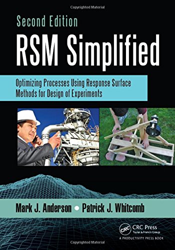 Rsm Simplified Optimizing Processes Using Response Surface Methods For Design Of Experiments Second Edition 2nd Edition Mark J Anderson