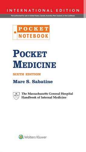 Pocket Medicine The Massachusetts General Hospital Handbook Of Internal Medicine 6th Edition Marc S Sabatine