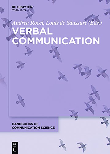Verbal Communication Louis De Saussure Andrea Rocci
