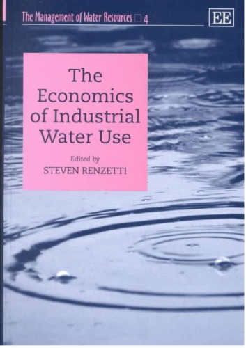 The Economics Of Industrial Water Use Steven Renzetti