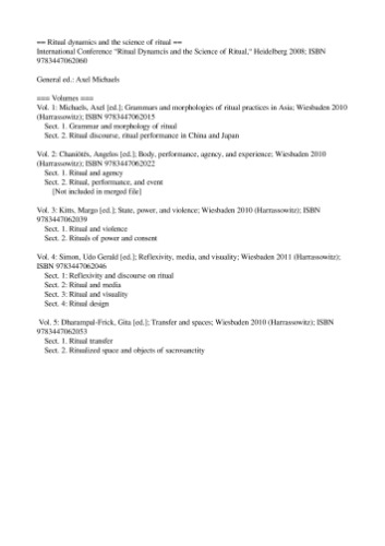 Ritual Dynamics And The Science Of Ritual Michaels Axel Ed