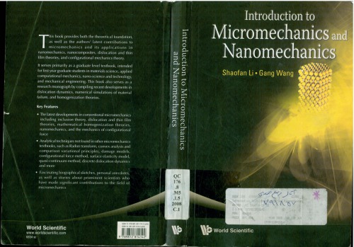 Introduction To Micromechanics And Nanomechanics Shaofan Li Gang Wang