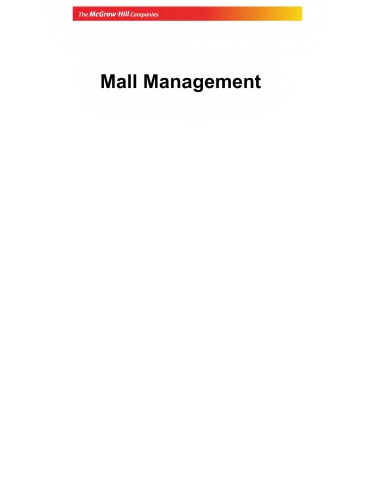 Mall Management Singh Harvinder Srinivasan Srini R