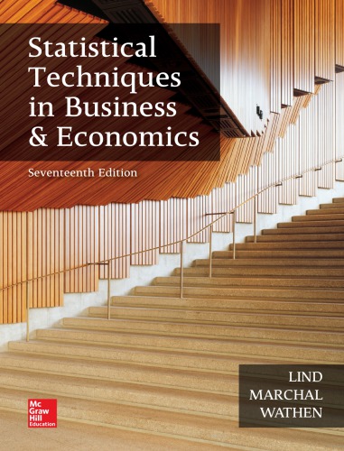 Statistical Techniques In Business And Economics 17th Douglas A Lind