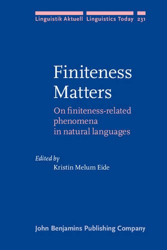 Finiteness Matters On Finitenessrelated Phenomena In Natural Languages Kristin Melum Eide