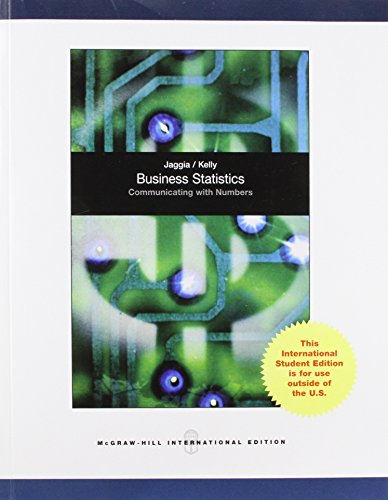 Business Statistics Communicating With Numbers Sanjiv Jaggia