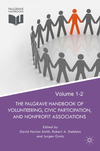 The Palgrave Handbook Of Volunteering Civic Participation And Nonprofit Associations Grotz