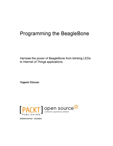 Programming The Beaglebone Yogesh Chavan