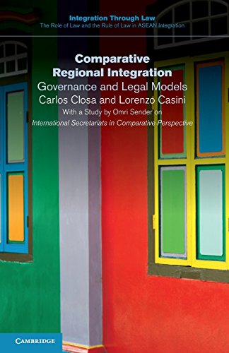 Comparative Regional Integration Governance And Legal Models Carlos Closa