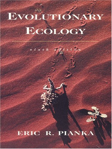Evolutionary Ecology 7th Edition Eric R Pianka