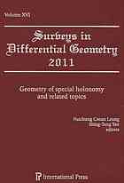 Geometry Of Special Holonomy And Related Topics Naichung Conan Leung Shingtung Yau