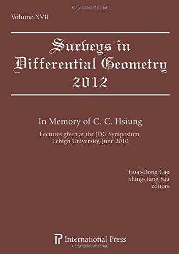In Memory Of Cc Hsiung Lectures Given At The Jdg Symposium Lehigh University June 2010 Huaidong Cao
