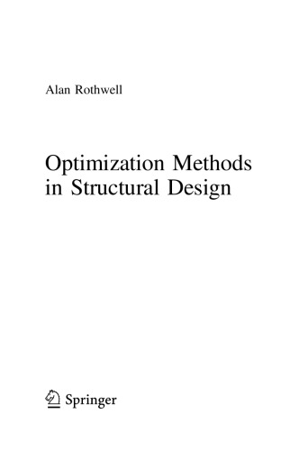 Optimization Methods In Structural Design Alan Rothwell