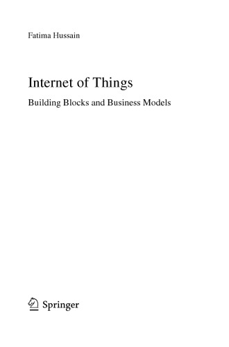 Internet Of Things Building Blocks And Business Models Fatima Hussain