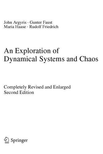An Exploration Of Dynamical Systems And Chaos 2nd Edition John Argyris
