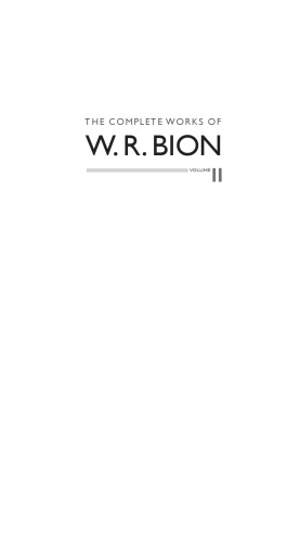 The Complete Works Of W R Bion Wilfred Bion