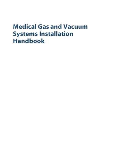 Nfpa Medical Gas And Vacuum Systems Handbook Jonathan R Hart Editor