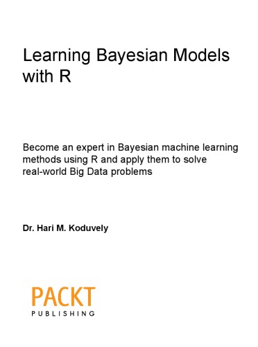 Learning Bayesian Models With R Hari M Koduvely