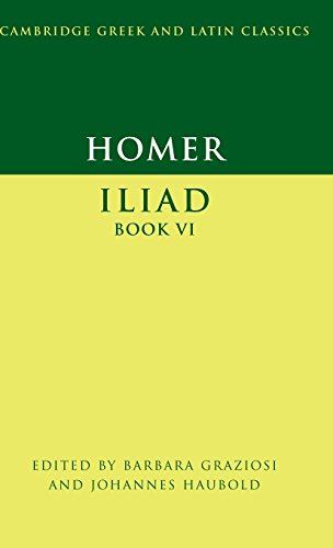 Iliad Book Vi Homer Barbara Graziosi Johannes Haubold Eds