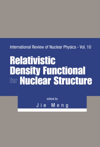 Relativistic Density Functional For Nuclear Structure Jie Meng