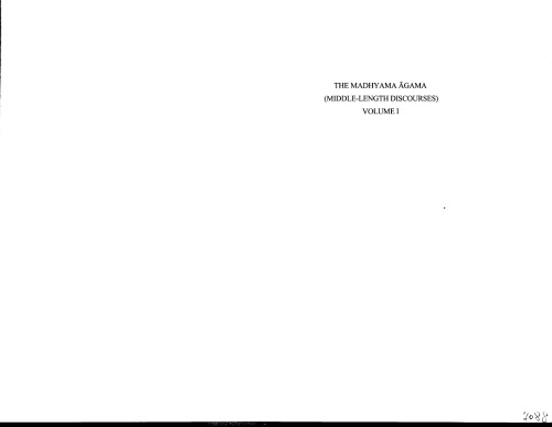 The Madhyama Agama Bingenheimer Marcus Analayo Bucknell Roderick