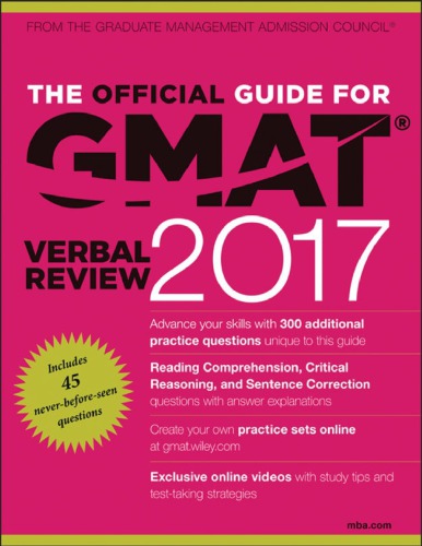 The Official Guide For Gmat Verbal Review 2017 Coll