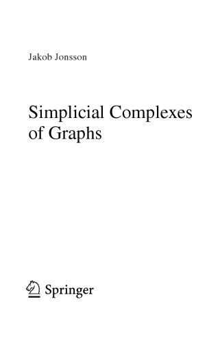 Simplicial Complexes Of Graphs Jakob Jonsson