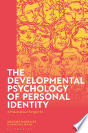 The Developmental Psychology Of Personal Identity Massimo Marraffa