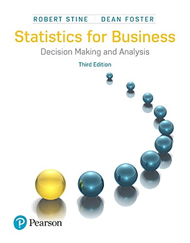 Statistics For Business Decision Making And Analysis Stine Robert