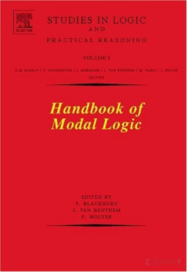 Handbook Of Modal Logic J F A K Van Benthem Frank Wolter