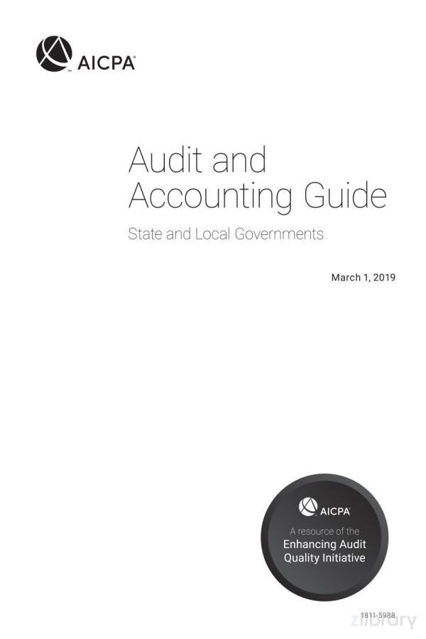 Audit And Accounting Guide State And Local Governments 2019 Aicpa