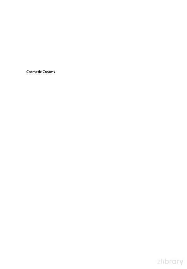 Cosmetic Creams Development Manufacture And Marketing Of Effective Skin Care Products 1st Edition Rhse
