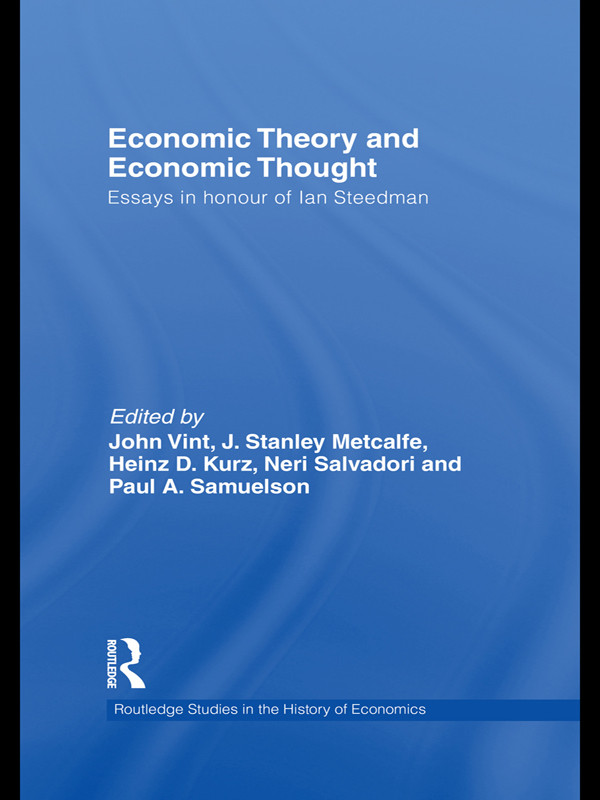 Economic Theory And Economic Thought Vint Johnmetcalfe J Stanleykurz