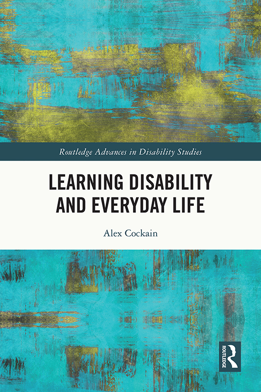 Learning Disability And Everyday Life Alex Cockain