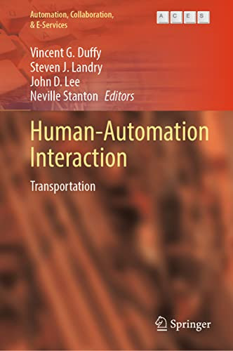 Humanautomation Interaction Transportation 1st Ed 2023 Vincent G Duffy