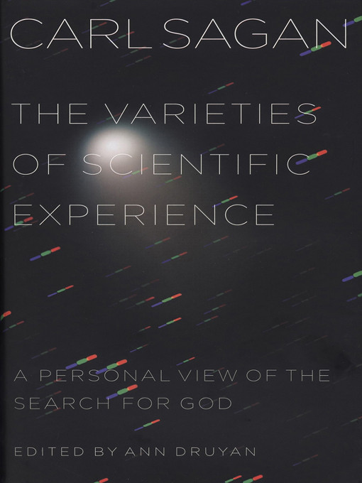 The Varieties Of Scientific Experience Carl Sagan
