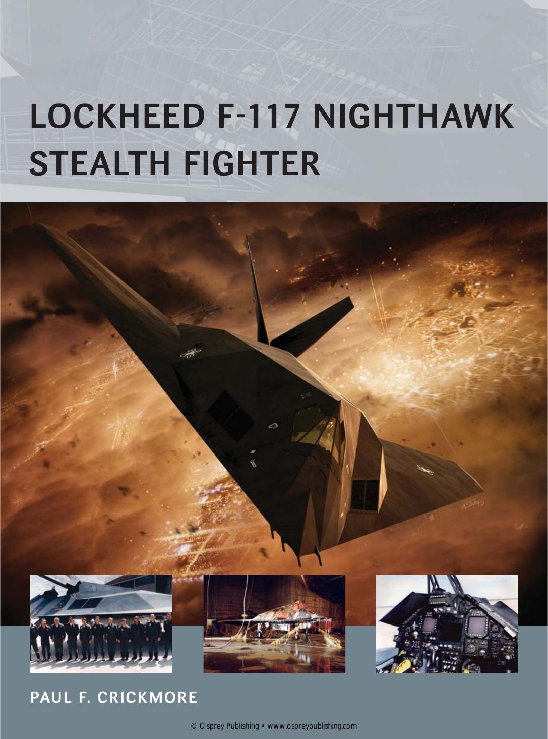 Lockheed F117 Nighthawk Stealth Fighter 1st Edition Paul Crickmore