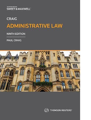 Craig Administrative Law 9th Edition Paul P Craig